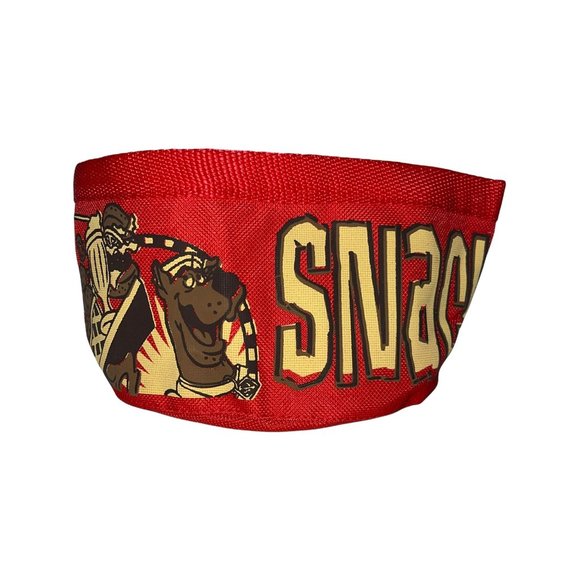 NWT Cartoon Network Scooby-Doo Dog Red Foldable Travel Portable Food Water Dish - Picture 4 of 8